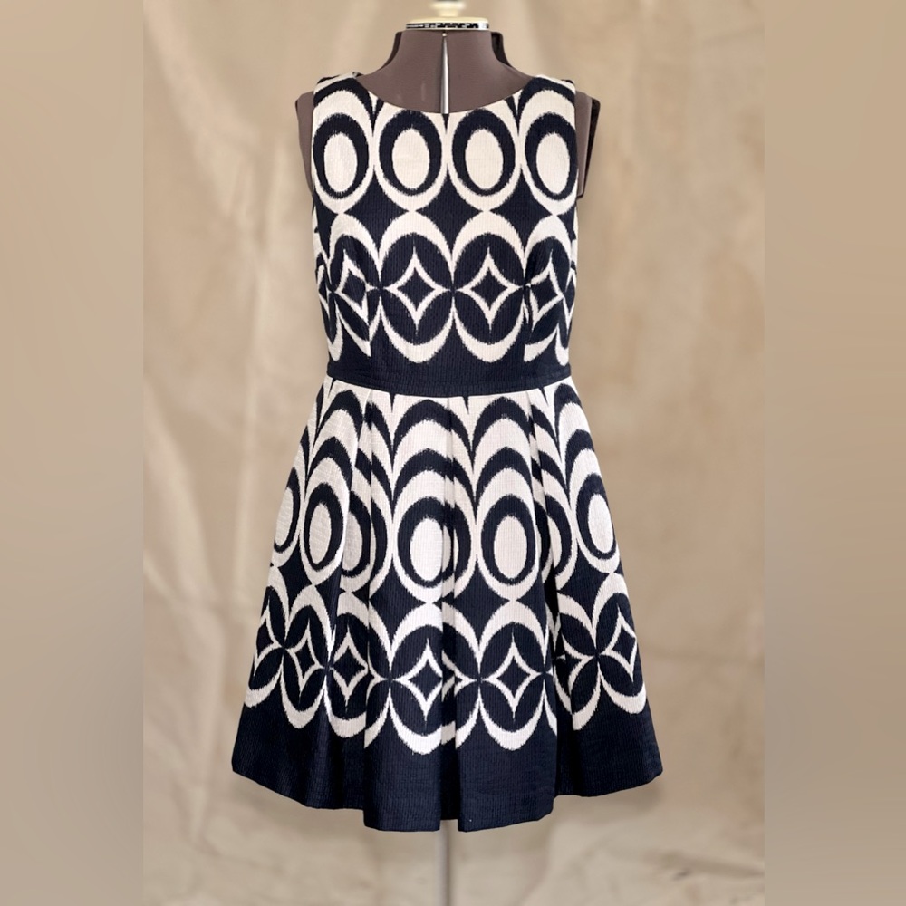 The Limited White and Navy A-Line Dress.  It has POCKETS!